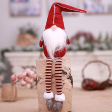 Load image into Gallery viewer, Cute Sitting Faceless Long-legged Elf Doll Christmas Decoration, Green, Grey, Red