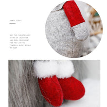 Load image into Gallery viewer, Cute Sitting Faceless Long-legged Elf Doll Christmas Decoration, Green, Grey, Red