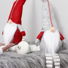 Load image into Gallery viewer, Cute Sitting Faceless Long-legged Elf Doll Christmas Decoration, Green, Grey, Red