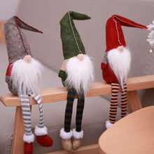 Load image into Gallery viewer, Cute Sitting Faceless Long-legged Elf Doll Christmas Decoration, Green, Grey, Red