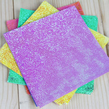 Load image into Gallery viewer, Square Single-Sided Flash Folding Paper Children Handmade DIY Scrapbooking Craft Decoration, 7 x 14cm (50sheets), 10 x 10cm (50sheets), 15 x 15cm (50sheets)