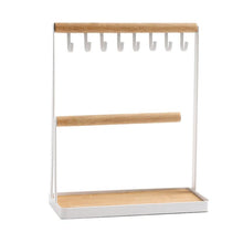 Load image into Gallery viewer, Hook Jewelry Rack Mobile Phone Jewelry Glasses Desktop Two-layer Display Rack, Jewelry Rack