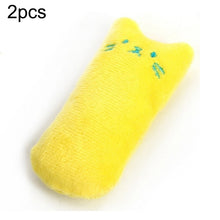 Load image into Gallery viewer, 2 PCS Teeth Grinding Catnip Toys Funny Interactive Plush Cat Toy Pet Kitten Chewing Toy  Claws Thumb Bite Cat mint for Cats