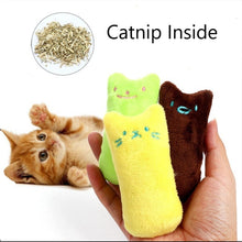 Load image into Gallery viewer, 2 PCS Teeth Grinding Catnip Toys Funny Interactive Plush Cat Toy Pet Kitten Chewing Toy  Claws Thumb Bite Cat mint for Cats