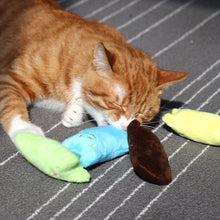 Load image into Gallery viewer, 2 PCS Teeth Grinding Catnip Toys Funny Interactive Plush Cat Toy Pet Kitten Chewing Toy  Claws Thumb Bite Cat mint for Cats