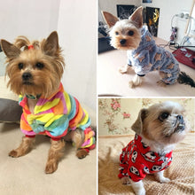 Load image into Gallery viewer, Dog Pajamas Fleece Jumpsuit Autumn Winter Dog Clothes Four legs Warm Pet Clothes, XS, S, M, L, XL, XXL