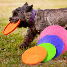 Load image into Gallery viewer, Pet toys Large Dog Flying Discs Trainning Puppy Toy Rubber Fetch Flying Disc Frisby, 15x15x2cm, 18x18x3cm