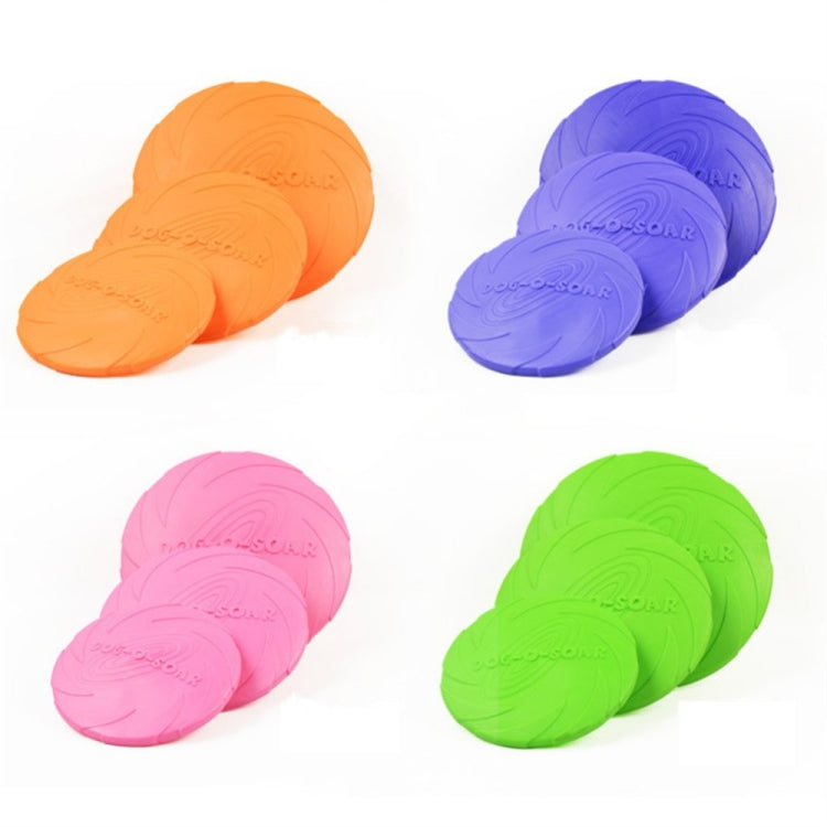 Pet toys Large Dog Flying Discs Trainning Puppy Toy Rubber Fetch Flying Disc Frisby, 15x15x2cm, 18x18x3cm