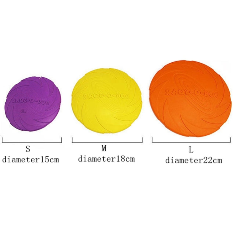 Pet toys Large Dog Flying Discs Trainning Puppy Toy Rubber Fetch Flying Disc Frisby, 15x15x2cm, 18x18x3cm