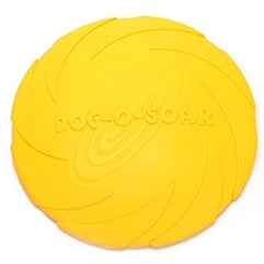 Pet toys Large Dog Flying Discs Trainning Puppy Toy Rubber Fetch Flying Disc Frisby, 15x15x2cm, 18x18x3cm