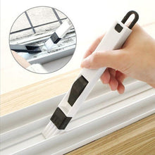 Load image into Gallery viewer, 2 PCS  Mini Cleaning Brush with Detachable Dustpan for Window Groove Keyboard Corner Crannies, 2 PCS Blue, 2 PCS Black