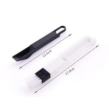 Load image into Gallery viewer, 2 PCS  Mini Cleaning Brush with Detachable Dustpan for Window Groove Keyboard Corner Crannies, 2 PCS Blue, 2 PCS Black