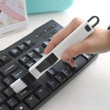 Load image into Gallery viewer, 2 PCS  Mini Cleaning Brush with Detachable Dustpan for Window Groove Keyboard Corner Crannies, 2 PCS Blue, 2 PCS Black