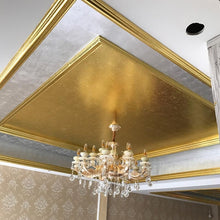 Load image into Gallery viewer, 100 PCS 9x9CM Imitation Gold Leaf Hotel Decorative Sticker