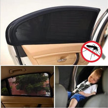 Load image into Gallery viewer, Auto Car Window Mesh Shield Sunshade Visor Net Mosquito Repellent UV Protection Window Covers, UV Protection Window Covers,Rear Window, Front window75x50cm, Rear window113x50cm