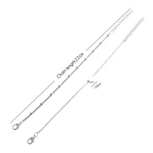 Load image into Gallery viewer, 2 Sets Women Minimalist Small Love sharp Link Chain Bracelets, gold, silver