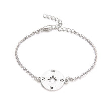 Load image into Gallery viewer, 3pcs / Set Silver Bohemian Hollow Arrow Compass Beads Chain for Women