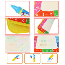 Load image into Gallery viewer, 3 PCS Magic Graffiti Water Writing Cloth Children Foldable Drawing Board with Pen, Size: 29cm x 29cm