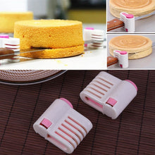 Load image into Gallery viewer, 4 PCS DIY Cake Slicers 5 Layers Cake Pie Slicer, 4 PCS DIY Cake Slicers (Pink), 4 PCS DIY Cake Slicers (Green)