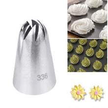 Load image into Gallery viewer, Large Size Icing Piping Shape Nozzle Cake Cream Decoration Head Bakery Pastry Tips Stainless Steel Decorating Tool Bakeware, 5 PCS Icing Piping