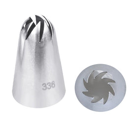 Large Size Icing Piping Shape Nozzle Cake Cream Decoration Head Bakery Pastry Tips Stainless Steel Decorating Tool Bakeware, 5 PCS Icing Piping