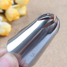 Load image into Gallery viewer, Large Size Icing Piping Shape Nozzle Cake Cream Decoration Head Bakery Pastry Tips Stainless Steel Decorating Tool Bakeware, 5 PCS Icing Piping