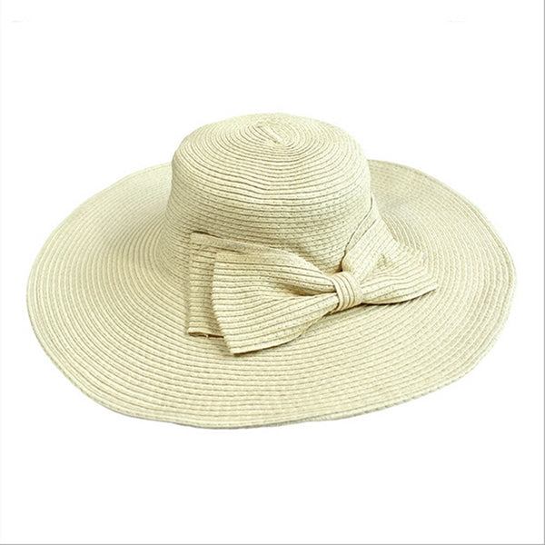 Girls Large Wide Brim Vintage Floppy Summer Beach Sports Cap Straw Hat Summer Travel Hat