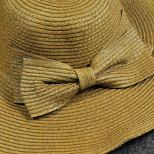 Load image into Gallery viewer, Girls Large Wide Brim Vintage Floppy Summer Beach Sports Cap Straw Hat Summer Travel Hat