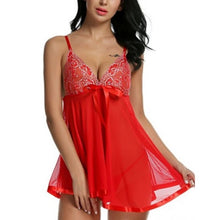 Load image into Gallery viewer, Sexy Perspective Mesh Girth Nightdress, S, M, L, XL