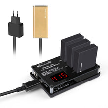 Load image into Gallery viewer, Micro USB 3 PCS Battery Charger for Insta360 ONE X Panoramic Camera, Eu Plug, Us Plug