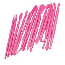Load image into Gallery viewer, 2 Sets Mini Fondant Styling Engraving Group Tools Cake Engraving Pen, 28 PCS Yellow, 28 PCS Rose Red, 28 PCS Pink