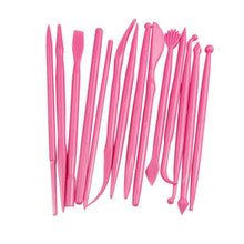 Load image into Gallery viewer, 2 Sets Mini Fondant Styling Engraving Group Tools Cake Engraving Pen, 28 PCS Yellow, 28 PCS Rose Red, 28 PCS Pink