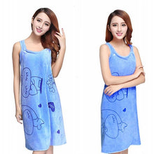Load image into Gallery viewer, Bath Towels Fashion Lady Wearable Fast Drying Magic Bath Towel Beach Spa Bathrobes Bath Skirt