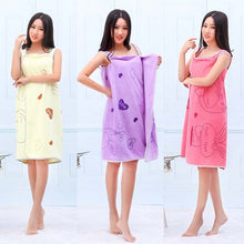 Load image into Gallery viewer, Bath Towels Fashion Lady Wearable Fast Drying Magic Bath Towel Beach Spa Bathrobes Bath Skirt