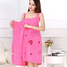 Load image into Gallery viewer, Bath Towels Fashion Lady Wearable Fast Drying Magic Bath Towel Beach Spa Bathrobes Bath Skirt