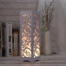 Load image into Gallery viewer, Simple Modern Hollow Carved Creative Energy-saving LED Night Light Bedroom Study Decorative Table Lamp