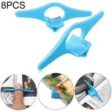 Load image into Gallery viewer, 8 PCS Thumb Convenient Multifunction Book Holder Bookmark Finger Ring Book Marker, Thumb Shaped