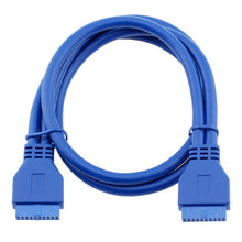 Load image into Gallery viewer, 50cm USB3.0 cable motherboard 20pin cable mother-to-female extension conversion F-F