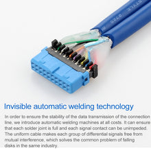 Load image into Gallery viewer, 50cm USB3.0 cable motherboard 20pin cable mother-to-female extension conversion F-F