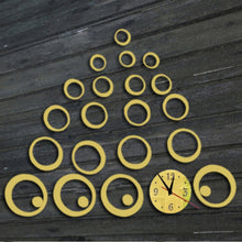 Load image into Gallery viewer, Wall Clock 3D Three-dimensional Acrylic Fashion Mirror Wall Stickers Clock DIY Circle Combination Decorative Clock