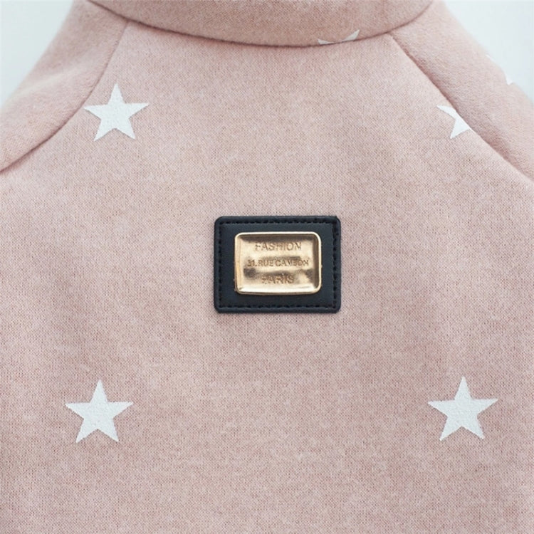 Pet Fall and Winter Five-pointed Star Pattern Sweater Pet Warm Clothes, L, XL, XXL