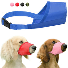 Load image into Gallery viewer, Pet Supplier Dog Muzzle Breathable Nylon Comfortable Soft Mesh Adjustable Pet Mouth Mask Prevent Bite, 12cm, 14cm, 16cm, 18cm, 20cm, 22cm, 24cm