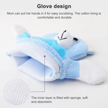 Load image into Gallery viewer, Cartoon Children Double-sided Bath Towel Thickened Bathing Gloves