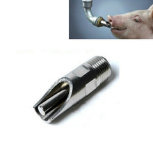 Load image into Gallery viewer, Duckbill Drinking Fountain Stainless Steel with Copper Cap Oblique Pig Mouth Livestock Machinery Pig Raising Equipment, Duckbill Drinking Fountain