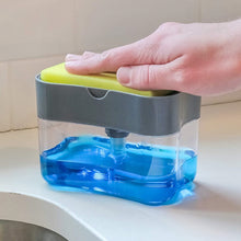 Load image into Gallery viewer, Press Soap Dispenser Kitchen Detergent Wash Presser, Gray, Silver