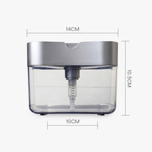 Load image into Gallery viewer, Press Soap Dispenser Kitchen Detergent Wash Presser, Gray, Silver
