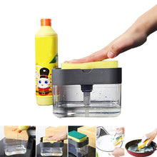 Load image into Gallery viewer, Press Soap Dispenser Kitchen Detergent Wash Presser, Gray, Silver