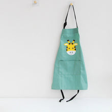 Load image into Gallery viewer, Cartoon Animal Cotton Sleeveless Smock Parent-child Apron, Children Apron S, Adult Apron L