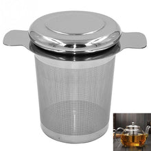 Load image into Gallery viewer, Tea Infuser Stainless Steel with Lid as Drip Tray Tea Strainer, Stainless Steel Tea Infuser