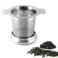 Load image into Gallery viewer, Tea Infuser Stainless Steel with Lid as Drip Tray Tea Strainer, Stainless Steel Tea Infuser